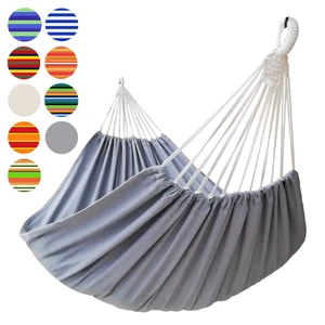 Hammocks Double 2 Person Extra Large Fabric Size 220 x 150cm | Poly-Cotton Hammock 500 Lbs Maximum Weight Capacity for Patio, Porch, Garden & Backyard Lounging, Indoor & Outdoor Use Hammocks Double 2 Person Extra Large Fabric Size 220 x 150cm | Poly-Cotton Hammock 500 Lbs Maximum Weight Capacity for Patio, Porch, Garden & Backyard Lounging, Indoor & Outdoor Use