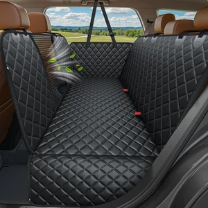 4 in 1 Dog Car Seat Cover for Back Seat, Waterproof Hammock | Mesh Window, Side Flaps, 600D Oxford, Scratch Resistant, Non-Slip, Easy Install, Machine Washable, Dog Seat Belt Included 4 in 1 Dog Car Seat Cover for Back Seat, Waterproof Hammock | Mesh Window, Side Flaps, 600D Oxford, Scratch Resistant, Non-Slip, Easy Install, Machine Washable, Dog Seat Belt Included