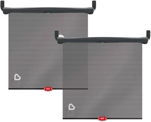 Brica Sun Safety Car Window Shade with Heat Alert, Helps Block UVA/UVB Rays, 2 Pack, Black Brica Sun Safety Car Window Shade with Heat Alert, Helps Block UVA/UVB Rays, 2 Pack, Black