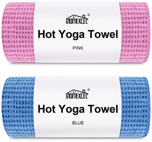 2PK Yoga Mat Towels for Hot Workout, Ultra-Absorbent, 26.5" x 72" | Microfiber Pilates/Yoga Towel, Soft Quick-Dry for Gym, Portable & Compact, Machine Washable, Blue/Pink 2PK Yoga Mat Towels for Hot Workout, Ultra-Absorbent, 26.5" x 72" | Microfiber Pilates/Yoga Towel, Soft Quick-Dry for Gym, Portable & Compact, Machine Washable, Blue/Pink