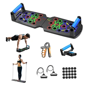 15-in-1 Push Up Board for Men - Foldable Pushup Board with Grip Strength Trainer&Resistance Bands, Portable Home Gym Equipment Multi-Functional Workout Equipment for Chest, Arms, Full Body Exercise 15-in-1 Push Up Board for Men - Foldable Pushup Board with Grip Strength Trainer&Resistance Bands, Portable Home Gym Equipment Multi-Functional Workout Equipment for Chest, Arms, Full Body Exercise