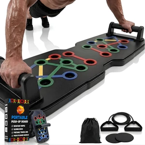 Push Up Board Fitness, Foldable 21-in-1 Pushup bar Home Workout Equipment Multi-Functional Push Up Bar with Handles, Resistance Bands, Sliding Discs & Carry Bag Heavy-Duty 330 lbs Push Up Board Fitness, Foldable 21-in-1 Pushup bar Home Workout Equipment Multi-Functional Push Up Bar with Handles, Resistance Bands, Sliding Discs & Carry Bag Heavy-Duty 330 lbs