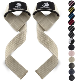 Lifting Wrist Straps for Weightlifting, Gym, Deadlift, Workout (Made of Premium Cotton & Padded) - Men & Women (Standard, Sand (Grip)) Lifting Wrist Straps for Weightlifting, Gym, Deadlift, Workout (Made of Premium Cotton & Padded) - Men & Women (Standard, Sand (Grip))