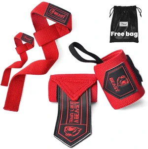Beast Lifting Straps & Wrist Wraps (Bundle) Superior Wrist Support for Weightlifting & Gym Workouts - for Men and Women Beast Lifting Straps & Wrist Wraps (Bundle) Superior Wrist Support for Weightlifting & Gym Workouts - for Men and Women