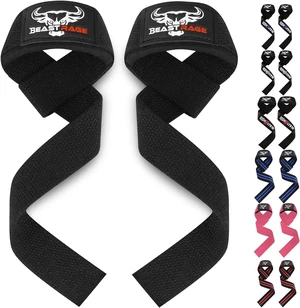 Lifting Wrist Straps for Weightlifting, Straps Gym Grip Power Workouts Lifting Straps Padded Cotton Men Women Wrap Lift, Deadlift Bodybuilding Weight Lifting Exercise Straps (Black) Lifting Wrist Straps for Weightlifting, Straps Gym Grip Power Workouts Lifting Straps Padded Cotton Men Women Wrap Lift, Deadlift Bodybuilding Weight Lifting Exercise Straps (Black)