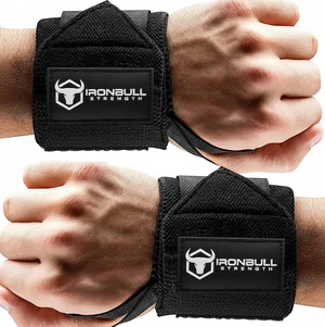 Wrist Wraps for Weightlifting & Powerlifting (18") - Premium Quality Wrist Straps for Weight lifting with Thumb Loop - Best Gym Wrist Wraps for Bench Press, Dip, Triceps & Curls for Men and Women Wrist Wraps for Weightlifting & Powerlifting (18") - Premium Quality Wrist Straps for Weight lifting with Thumb Loop - Best Gym Wrist Wraps for Bench Press, Dip, Triceps & Curls for Men and Women
