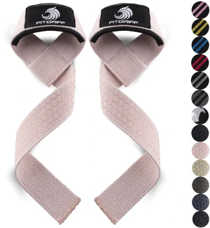Lifting Wrist Straps for Weightlifting, Gym, Deadlift, Workout (Made of Premium Cotton & Padded) - Men & Women (Standard, Blush Pink (Grip)) Lifting Wrist Straps for Weightlifting, Gym, Deadlift, Workout (Made of Premium Cotton & Padded) - Men & Women (Standard, Blush Pink (Grip))