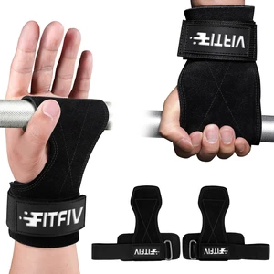Leather Lifting Straps for Weightlifting, Padded Wrist Support, Pair | Double-layer leather grip, 5mm neoprene padding, adjustable fit, pair for deadlifts, rows, pull-ups and strength training Leather Lifting Straps for Weightlifting, Padded Wrist Support, Pair | Double-layer leather grip, 5mm neoprene padding, adjustable fit, pair for deadlifts, rows, pull-ups and strength training