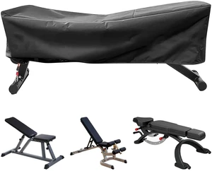 Weight Bench Cover 50" Waterproof 190T Silver-Coated Polyester Taffeta Workout Bench Cover with Drawstring, Exercise Equipment Protective Cover for Indoor Outdoor Use Weight Bench Cover 50" Waterproof 190T Silver-Coated Polyester Taffeta Workout Bench Cover with Drawstring, Exercise Equipment Protective Cover for Indoor Outdoor Use