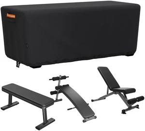 Weight Bench Cover, Adjustable Exercise Workout Bench Cover Waterproof Dustproof Compatible with Sit-up Board Flat Lifting Benches and Fitness Equipment Weight Bench Cover, Adjustable Exercise Workout Bench Cover Waterproof Dustproof Compatible with Sit-up Board Flat Lifting Benches and Fitness Equipment