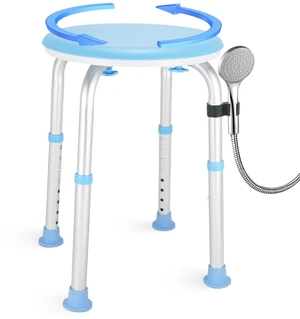 FSA/HSA Adjustable Swivel Bath Seat Shower Chair for Inside Shower, Shower Seat for Inside Tub Bathroom Bench Bath Chair for Elderly and Disabled (Blue) FSA/HSA Adjustable Swivel Bath Seat Shower Chair for Inside Shower, Shower Seat for Inside Tub Bathroom Bench Bath Chair for Elderly and Disabled (Blue)