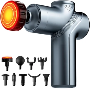 Massage Gun with Heat, Deep Tissue Back Massage Gun for Pain Relief | Small Portable Massager Gun, Back and Neck Massager for Pain Relief, 6 Speed & 9 Heads, Birthday Gifts for Men Dad (Blue) Massage Gun with Heat, Deep Tissue Back Massage Gun for Pain Relief | Small Portable Massager Gun, Back and Neck Massager for Pain Relief, 6 Speed & 9 Heads, Birthday Gifts for Men Dad (Blue)