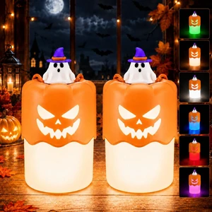 Rechargeable Halloween Pumpkin Lantern Light Collapsible Jack O Lantern | Battery Operated Pumpkin Lantern with Lanyard - Halloween Party Favor Decoration Outdoor Light up Pumpkin for Halloween Party Rechargeable Halloween Pumpkin Lantern Light Collapsible Jack O Lantern | Battery Operated Pumpkin Lantern with Lanyard - Halloween Party Favor Decoration Outdoor Light up Pumpkin for Halloween Party