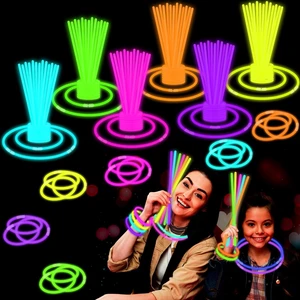 Glow Sticks Party Pack 8"-50, Light up Bracelets & Necklaces Accessories | Neon Glow in the Dark Party Favor Supplies Decoration for Kids Halloween Birthday Camping Wedding Dance Parade Throws Glow Sticks Party Pack 8"-50, Light up Bracelets & Necklaces Accessories | Neon Glow in the Dark Party Favor Supplies Decoration for Kids Halloween Birthday Camping Wedding Dance Parade Throws