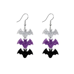 Halloween Acrylic Dangle Earring for Women (10) | Glitter BOO Ghost Witch Cat Bat Drop Earrings Halloween Spooky Holiday Costume Jewelry Halloween Acrylic Dangle Earring for Women (10) | Glitter BOO Ghost Witch Cat Bat Drop Earrings Halloween Spooky Holiday Costume Jewelry