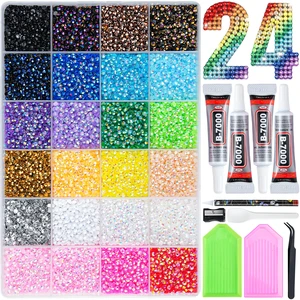 30000 Pcs Resin Jelly Rhinestones Kit, Multicolor 4mm Flatback Rhinestones with 4 Pcs B7000 Jewelry Glue & Tools, All-in-One Bedazzling Kit for DIY Arts & Crafts Gifts 30000 Pcs Resin Jelly Rhinestones Kit, Multicolor 4mm Flatback Rhinestones with 4 Pcs B7000 Jewelry Glue & Tools, All-in-One Bedazzling Kit for DIY Arts & Crafts Gifts
