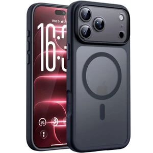 for iPhone 18 Pro Case, Compatible with MagSafe, Black | Built-in Magnets, Camera Control Cover, Full Camera & Military-Grade Protection Anti-Slip Slim Translucent Matte Phone Case for iPhone 18 Pro Case, Compatible with MagSafe, Black | Built-in Magnets, Camera Control Cover, Full Camera & Military-Grade Protection Anti-Slip Slim Translucent Matte Phone Case