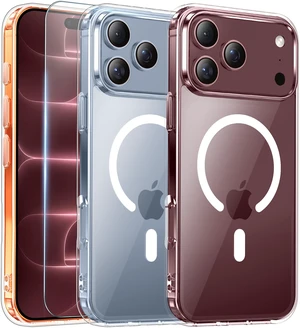 for iPhone 18 Pro Max Case/iPhone 17 Pro Max Case, Clear | Compatible with Magsafe, Screen Protector, Military-Grade Protection, Shockproof Slim Magnetic Phone Case,6.9" for iPhone 18 Pro Max Case/iPhone 17 Pro Max Case, Clear | Compatible with Magsafe, Screen Protector, Military-Grade Protection, Shockproof Slim Magnetic Phone Case,6.9"