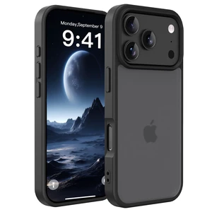 iPhone 18 pro/17 pro Case,Translucent Matte(Black) | Military Drop Protection, nice grip,Anti-Fingerprint Nano Coating,Slim Fit, Slim, Shockproof Protective Phone Cover iPhone 18 pro/17 pro Case,Translucent Matte(Black) | Military Drop Protection, nice grip,Anti-Fingerprint Nano Coating,Slim Fit, Slim, Shockproof Protective Phone Cover