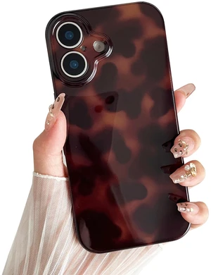 Compatible with iPhone 17 Case, Tortoise Shell Chic Amber Brown Print Leopard, Fashion Classic Soft TPU Protective Shockproof Case for Women Compatible with iPhone 17 6.3 '', Color2 Compatible with iPhone 17 Case, Tortoise Shell Chic Amber Brown Print Leopard, Fashion Classic Soft TPU Protective Shockproof Case for Women Compatible with iPhone 17 6.3 '', Color2