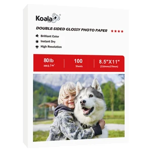 Double sided Thick Glossy Photo Paper 8.5x11 Inch 80LB 100 Sheets Double sided Thick Glossy Photo Paper 8.5x11 Inch 80LB 100 Sheets