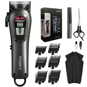 Hair Clippers for Men Barber Clippers Rechargeable Hair Trimmer Kit | Professional Clippers for Men Cordless&Corded for Hair Cutting & Grooming for Household Hair Clippers for Men Barber Clippers Rechargeable Hair Trimmer Kit | Professional Clippers for Men Cordless&Corded for Hair Cutting & Grooming for Household