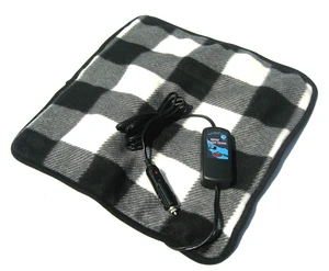 Trillium Worldwide 12-Volt Heated Mini Travel Pad, Black & White Plaid, (TWI-3201B) Trillium Worldwide 12-Volt Heated Mini Travel Pad, Black & White Plaid, (TWI-3201B)