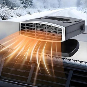 Car Heater, Portable 200W 12V Car Heater & Defroster, 2-in-1 Fast Heating & Cooling Fan, Plug in Car Heater for Windshield Defogger, 360° Rotatable Car Heaters for Vehicle,RV,SUV (Black&Silver) Car Heater, Portable 200W 12V Car Heater & Defroster, 2-in-1 Fast Heating & Cooling Fan, Plug in Car Heater for Windshield Defogger, 360° Rotatable Car Heaters for Vehicle,RV,SUV (Black&Silver)