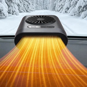 12V 200W Portable Car Heater, 2in1 Heating & Cooling Fan | Car Windshield Defroster Defogger, Plug Into Cigarette Lighter, 360° Rotatable Bracket for SUV, RV, Van, Boat 12V 200W Portable Car Heater, 2in1 Heating & Cooling Fan | Car Windshield Defroster Defogger, Plug Into Cigarette Lighter, 360° Rotatable Bracket for SUV, RV, Van, Boat