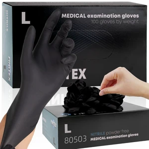 Black Nitrile Disposable Gloves 5mil Medical Exam 100PCS,L | Powder-free, Latex-free, Medical-grade,Food-grade,Industrial-grade,Black,Thick,Comfortable fit,Examination,Food,Cleaning Black Nitrile Disposable Gloves 5mil Medical Exam 100PCS,L | Powder-free, Latex-free, Medical-grade,Food-grade,Industrial-grade,Black,Thick,Comfortable fit,Examination,Food,Cleaning