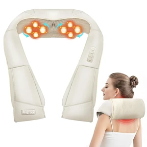 Shiatsu Neck and Back Massager with Heat, Shoulder Massager for Pain Relief Deep Tissue,3D Kneading Massage with Cloth Cover Easy to Clean (Khaki) Shiatsu Neck and Back Massager with Heat, Shoulder Massager for Pain Relief Deep Tissue,3D Kneading Massage with Cloth Cover Easy to Clean (Khaki)