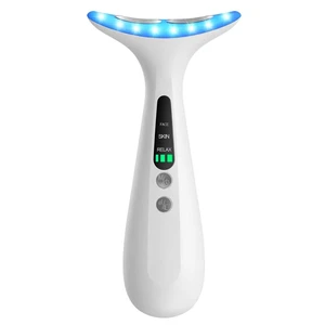 Portable Neck Facial Massager, Constant Temperature Heat & Vibration, USB Rechargeable 3 Speeds, Relieve Fatigue, Accelerate Skincare Absorption Portable Neck Facial Massager, Constant Temperature Heat & Vibration, USB Rechargeable 3 Speeds, Relieve Fatigue, Accelerate Skincare Absorption
