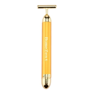 Beauty Bar Gold Face Massager for Skin Care T-Shape Facial | T-Shape Electric Sign Face Massage Tools for Sensitive Skin Face Pull Tight Firming Lift Facial Face Lifting (Gold) Beauty Bar Gold Face Massager for Skin Care T-Shape Facial | T-Shape Electric Sign Face Massage Tools for Sensitive Skin Face Pull Tight Firming Lift Facial Face Lifting (Gold)