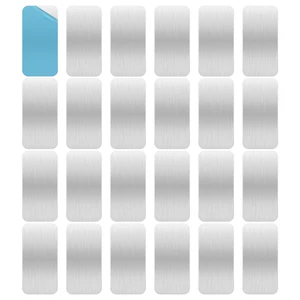 Pack Adhesive Metal Plates for Magnetic Mount, 2.3x1.1in Metal Strips for Magnets, Rectangular Steel Sheets for Non-Steel Vents (0.02 in) Pack Adhesive Metal Plates for Magnetic Mount, 2.3x1.1in Metal Strips for Magnets, Rectangular Steel Sheets for Non-Steel Vents (0.02 in)