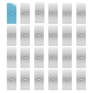 24 Pack Adhesive Metal Plates for Magnets, Ultra-Thin Strips 2 x 0.96 Inch | Strong Adhesive Backing with Pre-Drilled Holes. Works with Magnetic Stickers, Phone Mounts, LED Lights, and Non-steel Vents 24 Pack Adhesive Metal Plates for Magnets, Ultra-Thin Strips 2 x 0.96 Inch | Strong Adhesive Backing with Pre-Drilled Holes. Works with Magnetic Stickers, Phone Mounts, LED Lights, and Non-steel Vents
