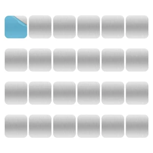 24 Pack Adhesive Metal Plates for Magnetic Mount, 1.6x1.6in Metal Strips for Magnets, Rectangular Steel Sheets for Non-Steel Vents (0.02 in) 24 Pack Adhesive Metal Plates for Magnetic Mount, 1.6x1.6in Metal Strips for Magnets, Rectangular Steel Sheets for Non-Steel Vents (0.02 in)
