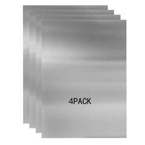 430 Stainless Steel Metal Plates,Suitable for Installation Plate Walls, Suitable for Metal Plates in processes, Kitchens, and Offices (4, 0.5mm Thick-6inch x 12inch) 430 Stainless Steel Metal Plates,Suitable for Installation Plate Walls, Suitable for Metal Plates in processes, Kitchens, and Offices (4, 0.5mm Thick-6inch x 12inch)