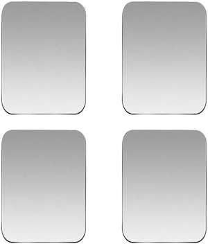 Replacement Metal Plates Set for Magnetic Car Mount, Wall, Phone Holder. 4 Large Silver Iron Discs Without Holes for Magnets. 3M Adhesive Thin Steel Cell Phone Case Back Magnet Stickers 4 Pack. Replacement Metal Plates Set for Magnetic Car Mount, Wall, Phone Holder. 4 Large Silver Iron Discs Without Holes for Magnets. 3M Adhesive Thin Steel Cell Phone Case Back Magnet Stickers 4 Pack.