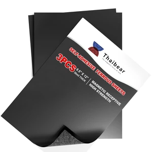 Metal Sheets for Magnets, 3 Pack Magnetic Receptive Sheets with Adhesive Backing, 8.5"x12", 30 Mil Thick, Flexible Rubber Sheet Metal for Craft and Magnetic Miniatures Storage Metal Sheets for Magnets, 3 Pack Magnetic Receptive Sheets with Adhesive Backing, 8.5"x12", 30 Mil Thick, Flexible Rubber Sheet Metal for Craft and Magnetic Miniatures Storage