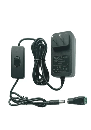 12V 1A Power Supply 1000mA AC/DC Adapter 12V DC Power Cord with Switch 6.5FT AC 100-240V to DC 12Volt 1Amp 0.5A Power Converter with 5.5×2.5mm Plug for Devices Powered by 12V and Less Than 12W 12V 1A Power Supply 1000mA AC/DC Adapter 12V DC Power Cord with Switch 6.5FT AC 100-240V to DC 12Volt 1Amp 0.5A Power Converter with 5.5×2.5mm Plug for Devices Powered by 12V and Less Than 12W