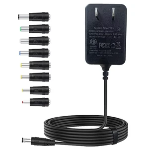 5V Power Supply 2A 5 Volt AC Adapter 100-240v 50-60hz US Switching Adapter with 5.5 x 2.1mm DC Plug and 8 Tips Power Cord for LED Lights, 5V2A Devices, DC5V Transformer 1.5 m 5V Power Supply 2A 5 Volt AC Adapter 100-240v 50-60hz US Switching Adapter with 5.5 x 2.1mm DC Plug and 8 Tips Power Cord for LED Lights, 5V2A Devices, DC5V Transformer 1.5 m
