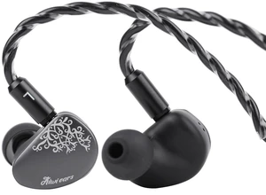 Linsoul Kiwi Ears Cadenza II 10mm Titanium Driver in Ear Monitor IEMs | KARS 2.0, Precise Tonal Balance, CNC Aluminum Faceplate, 2Pin Cable for Audiophiles Gaming, Grey, 3.5mm without Mic