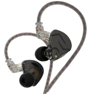 erjigo KZ ZSN Pro Dynamic Hybrid Dual Driver in Ear Earphones Detachable Tangle-Free Cable Musicians in-Ear Earbuds Headphones (Gray Without Mic) erjigo KZ ZSN Pro Dynamic Hybrid Dual Driver in Ear Earphones Detachable Tangle-Free Cable Musicians in-Ear Earbuds Headphones (Gray Without Mic)