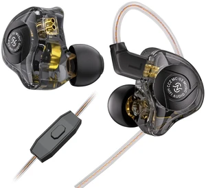 HiFi IEM for Gaming, CCZ MC02 Gaming Earbuds, Clear Bass Sound Wired Gaming Ear buds, 10mm Dual-Magnet Dynamic Driver in ear Headphones for School Students Computer Phone (With Mic, Dark Black) HiFi IEM for Gaming, CCZ MC02 Gaming Earbuds, Clear Bass Sound Wired Gaming Ear buds, 10mm Dual-Magnet Dynamic Driver in ear Headphones for School Students Computer Phone (With Mic, Dark Black)