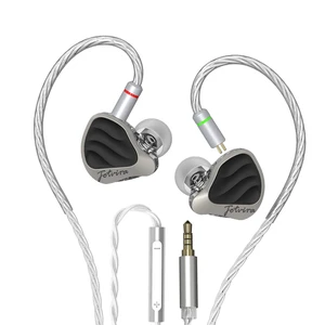 HiFi Wired in-Ear Monitors with Microphone,3.5mm,10mm Driver | Noise Isolating,Detachable Silver-Plated Cable,Zinc Alloy Faceplate,for Music Lovers/Gaming HiFi Wired in-Ear Monitors with Microphone,3.5mm,10mm Driver | Noise Isolating,Detachable Silver-Plated Cable,Zinc Alloy Faceplate,for Music Lovers/Gaming