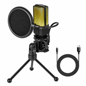USB Microphone for PC, Gaming, Streaming, Podcasting, Recording, Dynamic Condenser Mic with RGB Light, One-Touch Mute, Gooseneck Tripod, USB-C/USB-A, Vocal Mic for Singing YouTube USB Microphone for PC, Gaming, Streaming, Podcasting, Recording, Dynamic Condenser Mic with RGB Light, One-Touch Mute, Gooseneck Tripod, USB-C/USB-A, Vocal Mic for Singing YouTube