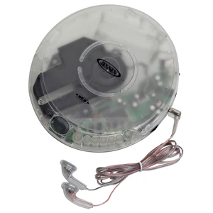 CD-60RT Retro Personal Portable CD Player Transparent Clear, FM Radio, 60 - Second Anti Skip, Bass Boost, Earbuds Included CD-60RT Retro Personal Portable CD Player Transparent Clear, FM Radio, 60 - Second Anti Skip, Bass Boost, Earbuds Included