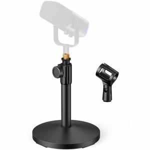 Desktop Microphone Stand Holder Mic Stand Desk Mount for Fifine | for Shure Blue Yeti, All-Metal Construction, Weighted Iron Base, Height Adjustable, 3.3lb Weight Capacity Desktop Microphone Stand Holder Mic Stand Desk Mount for Fifine | for Shure Blue Yeti, All-Metal Construction, Weighted Iron Base, Height Adjustable, 3.3lb Weight Capacity