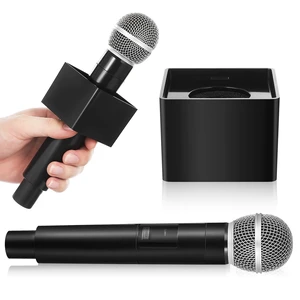 Fake Microphone Prop with Flag Station, Kids Microphone Prop | Plastic Simulate Realistic Mic for Karaoke Halloween Costume Speech Practice Fun Stage Performance Birthday Party Accessory Fake Microphone Prop with Flag Station, Kids Microphone Prop | Plastic Simulate Realistic Mic for Karaoke Halloween Costume Speech Practice Fun Stage Performance Birthday Party Accessory