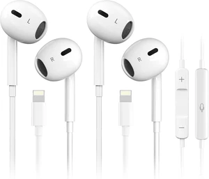 Wired Earbuds, Ultra Clear Calls & no Noise Earbuds Wired for iPhone 14/13/12/11/XR/XS/X/8/7/SE/Pro/Pro Max/Support All iOS System2 Pack Wired Earbuds, Ultra Clear Calls & no Noise Earbuds Wired for iPhone 14/13/12/11/XR/XS/X/8/7/SE/Pro/Pro Max/Support All iOS System2 Pack